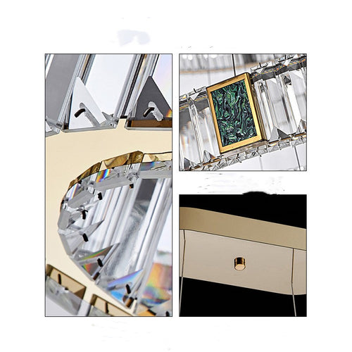 Light Luxury Crystal Chandelier Living Dining Room Bedroom Study